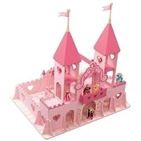 NEW Step 2 Pink Princess Palace Wood Dollhouse Castle