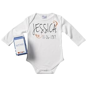 Spoilt Rotten - PERSONALISED Name and Date Of Birth Baby Babygrow 100% Organic Sizes 0M Upto 18M WHITE/BLACK + in funky Milk Carton