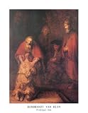 Return Of The Prodigal Son - Artist: Rembrandt - Art Print Poster Size: 11.00 by 14.00 inches