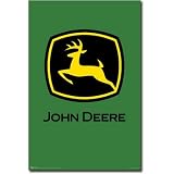 John Deere Poster 22.5x34 Classic Green Deer Logo Poster Print, 22x34