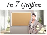 Produkt-Bild: MOB Pinnwand - 7 Gr&ouml;&szlig;en w&auml;hlbar - 120x90cm - mit Aluminiumrahmen, f&uuml;r Wohnung und B&uuml;ro