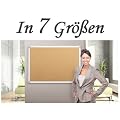 MOB Pinnwand - 7 Gr��en w�hlbar - 120x90cm - mit Aluminiumrahmen, f�r Wohnung und B�ro