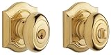 Baldwin 5241.003.ENTR Bethpage Knob Keyed Entry Set, Lifetime Polished Brass