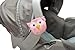 J.L. Childress Pacifier Pal Pacifier Pocket and Toy, Protects and Keeps Pacifiers Clean, Machine Washable, Fits 2-3 Pacifiers, Pink Owl