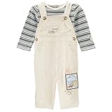 Newborn Boys' Classic Pooh™ Long-Sleeve Overalls Set - Khaki