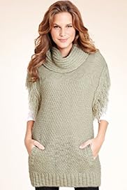 Cowl Neck Chunky Knit Tabard Jumper with Mohair
