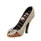 Brown Shoe Ring Jewelry Display Holder Stand Rack ( 6.97 X 4.37 X 5.04 Inch)