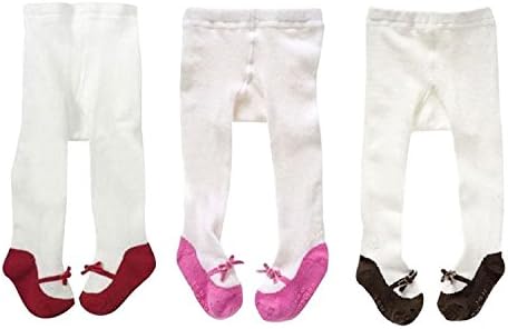 LACS Baby Girls 0-3T Infant Stock Legging Pants 3 Pack Tights Panties Stockings