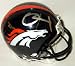 D.J. Williams Signed Denver Broncos Riddell Replica Mini Helmet