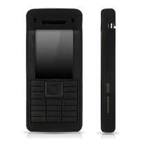 Shop4accessories Black Silicone Skin Tough Rubber Case for the Sony Ericsson C902