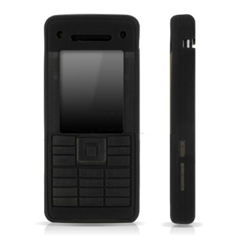 Shop4accessories Black Silicone Skin Tough Rubber Case for the Sony Ericsson C902
