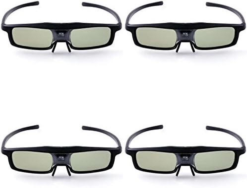 4PCS CISNO Ultralight Active Shutter Rechargeable Glasses For 3D DLP-LINK Projector Acer/Samsung/Sharp/Viewsonic/OPTOMA/Mitsubishi/BenQ