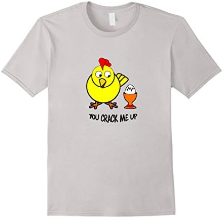 Men's You Crack Me Up. Chicken and Egg Small Silver