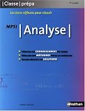 Analyse MPSI Analyse MPSI
