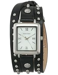 Vernier Womens VNR11154BK Vernier Analog Display Japanese Quartz Black Watch