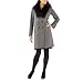 Mossimo® Black Women's Long Wool Double Breasted Jacket with Faux Fur Collar - Gray
