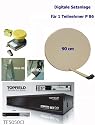 P 86 dig. Satanlage 1 TN, 90 HQ beige TF 5050 CI silber