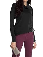 Esprit Camiseta Manga Larga (Negro)