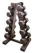 Cap Barbell Rubber Dumbbell Set, 200-Pounds