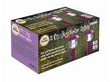 2 contemporary funky solar lights pastel purple!