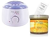 Mylee White Thermostatic Control Wax Heater & Mylee 450g Honey Soft Wax Kit NEW