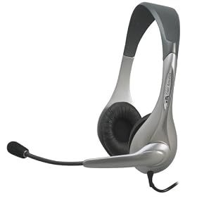 Cyber AcousticsStereo Headset/Microphone, Ambidextrous pattern AC-201