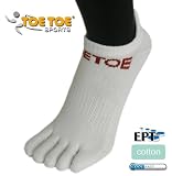 ToeToe Running Socks White Small
