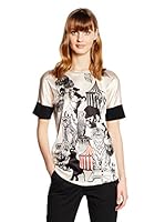 Marc Cain Blusa Seda (Rosa Palo / Negro)