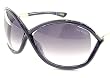 Tom Ford Sunglasses - Whitney / Frame: Shiny Transparent Dark Grey/Rose Gold Metal Lens: Smoke Grey Gradient