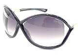Tom Ford Sunglasses - Whitney / Frame: Shiny Transparent Dark Grey/Rose Gold Metal Lens: Smoke Grey Gradient