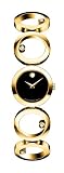 MOVADO Watch:Movado Women's 605821 Ono Gold-Tone Diamond Accented Watch