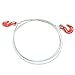 LAFEINA 1:10 Scale Towing Steel Rope Strap with Hooks for 1/10 RC Rock Crawler Car