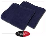 Produkt-Bild: Handt&uuml;cher Handtuch Frottee "Bari" Gr&ouml;sse 50x100 cm, 500g/m&sup2;, 2 St&uuml;ck, mit Bord&uuml;re Farbe dunkelblau