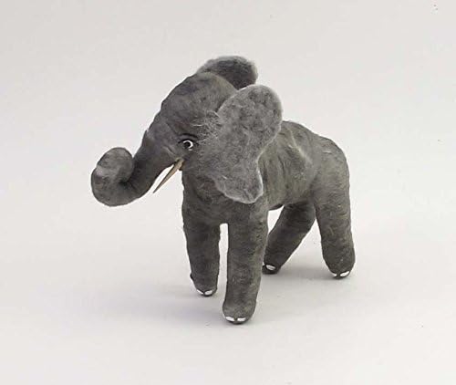 Vintage Inspired Spun Cotton Elephant Ornament/Figure