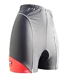 410sn9468UL. SL160  Ladies Cycle Cycling Shorts with High Leg   Black with Red Flash