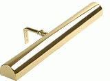 Cordless Picture Light - 18 Polished Brass Finish,18 x 1.9