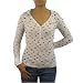 Womens Volcom Pinkpop123 white cartoon pullover hoodie. Very high quality skate surf brand sweater with front button closure down to chest and artistic cartoon designs printed all over the top. Great authentic sweatshirt to match with various casual styles.(Size:S - 46261)