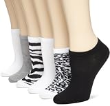Rampage Womens 6 Pack Animal Print No Show socks 410soXklBdL. SL160 Rampage Womens 6 Pack Animal Print No Show socks