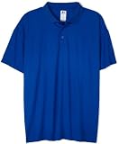 Russell Athletic Men's Big & Tall Dri-Power Short Sleeve Polo, Royal, 4X Tall