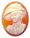 Jewelry : Beautiful, Romantic, Cameo Pin Pendant, Italian, 925 Sterling Silver Framed, Master Carved, Carnelian Conch Shell, Collectors Item, One of a Kind