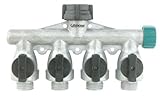 Gilmour Full Flow Aluminum Four Way Connector AY4FFM