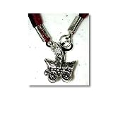 University of Oklahoma Sooners - Pewter OU Schooner wagon Necklace w/Leather Band
