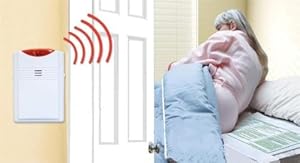 Cordless, Wireless Bed Alarm Alert System - No Alarm in Patient's Room (20