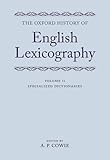 The Oxford history of English lexicography