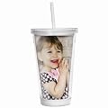 16 oz. Photo Tumbler with Straw