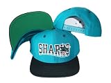 San Jose Sharks Wave Teal/Black Two Tone Snapback Adjustable Plastic Snap Back Hat / Cap