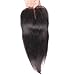EVA HAIR 7a Brazilian Straight Lace Front Closure Piece 3.5x4 Virgin Human Hair Closure Bleached Knots Middle Part Lace Closure with Baby Hair in Stock