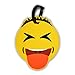 Asian Emoji Travel Luggage Tags (2 Pack: Heart Eyes & Stuck-Out Tongue Face) - Ideal For Any Airline Luggage Bag, Business Briefcase Or School Backpack By Emochies