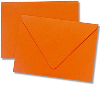 Orange Card Envelopes - 25 Pack