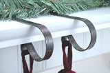 Set of 4 Mantle Clip Stocking Holders - Oil-rubbed Bronze Finish